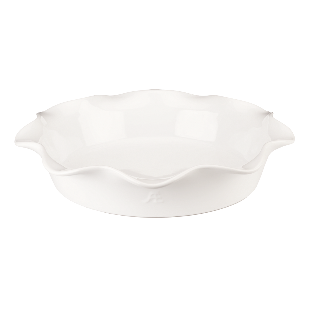 Sugar White Deep Pie Dish