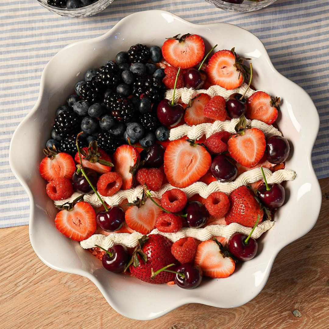Sugar White Deep Pie Dish